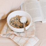 Cereals in a White Ceramic Bowl
